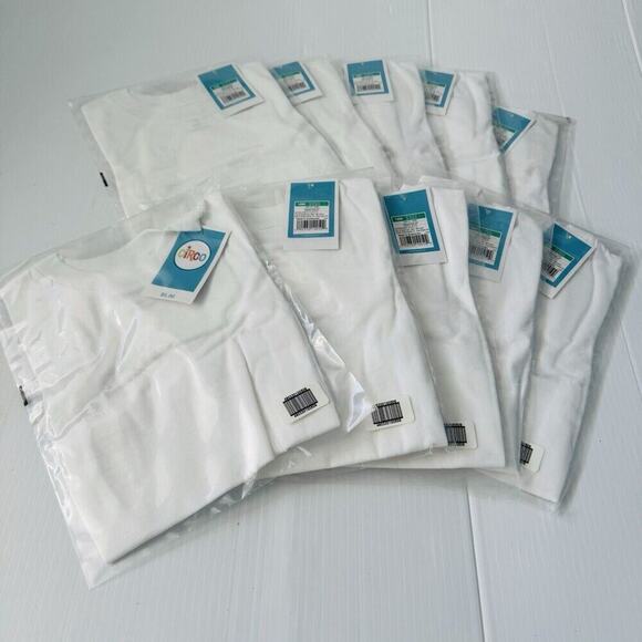 Lot Of 10 Circo Blanks Baby Long Sleeve White Tees Size 18 Mo NWT - Picture 6 of 7